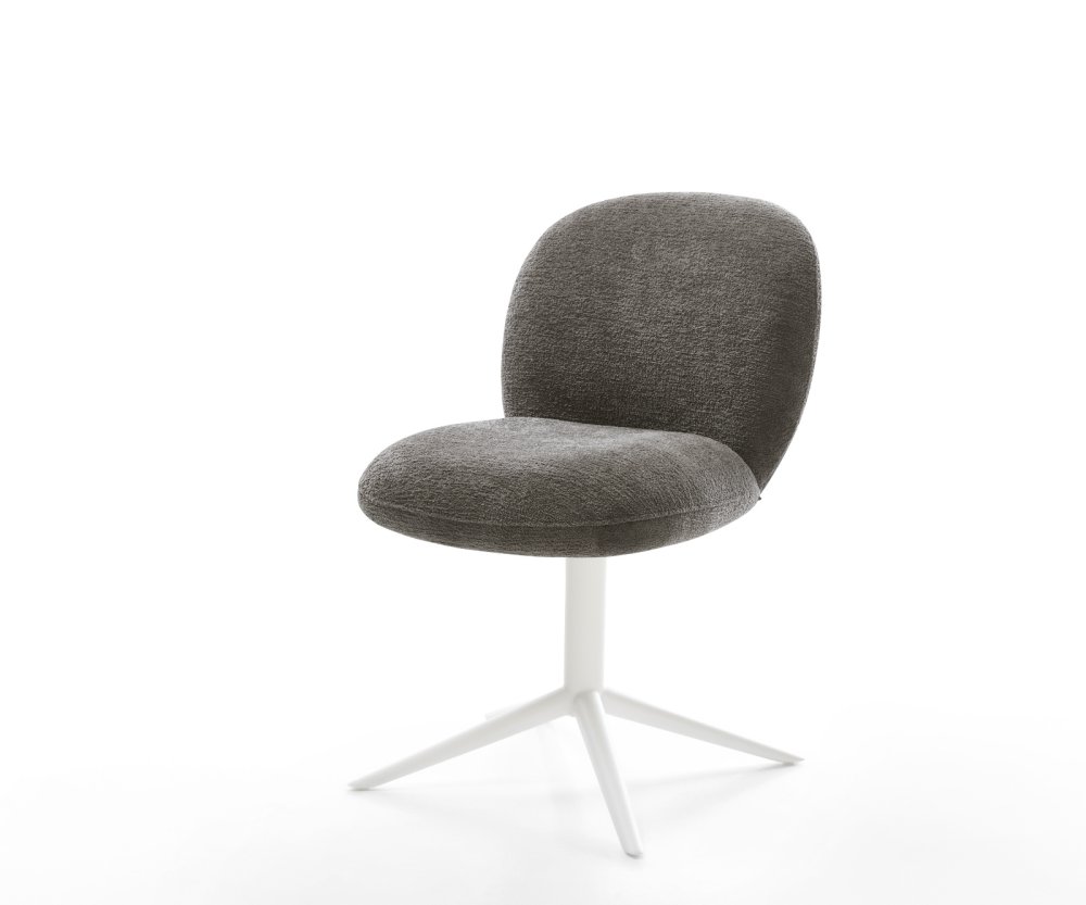 Jedálenská stolička Nube-Flex bouclé mäkký tmavobéžová krížová