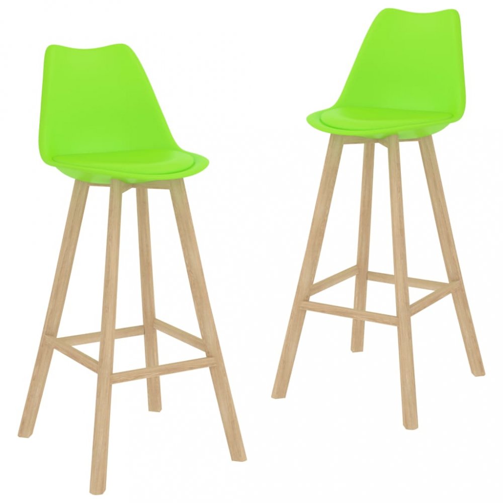 E-shop Barová židle 2 ks  Světle zelená,Barová židle 2 ks  Světle zelená