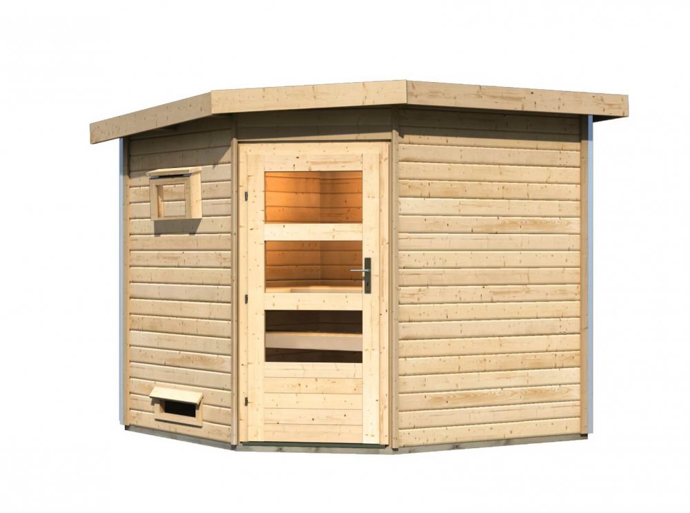 E-shop Vonkajšia fínska sauna HEIKKI Lanitplast Prírodné drevo