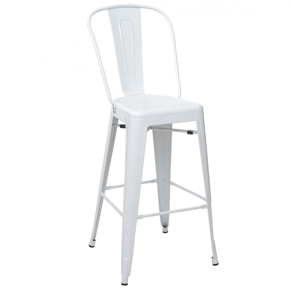 E-shop Barová židle HWC-A73 Bílá,Barová židle HWC-A73 Bílá