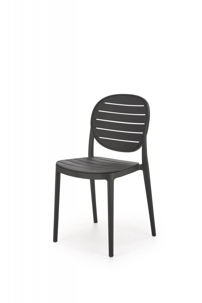 Stohovatelná židle K529 Halmar Černá