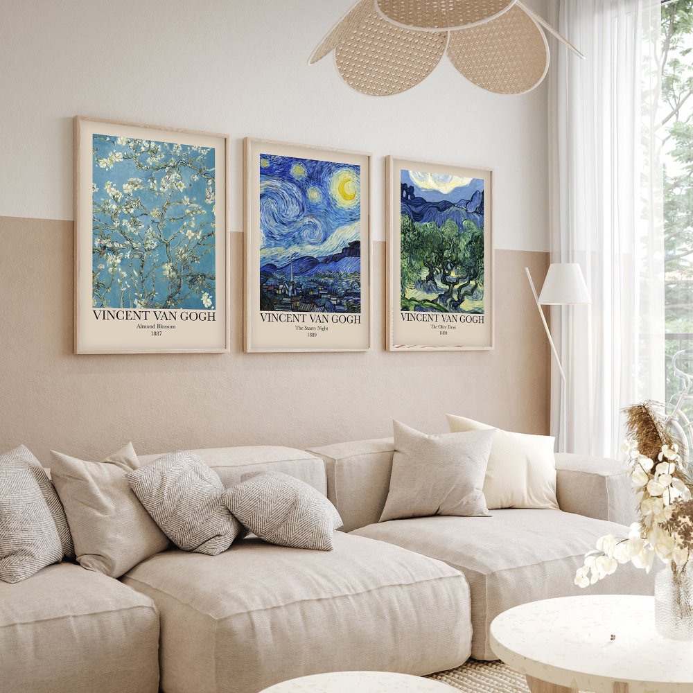 Dekorativní rámovaný obraz z MDF (3 kusy) Huhu269 - 50 x 70 (obrázek 3)