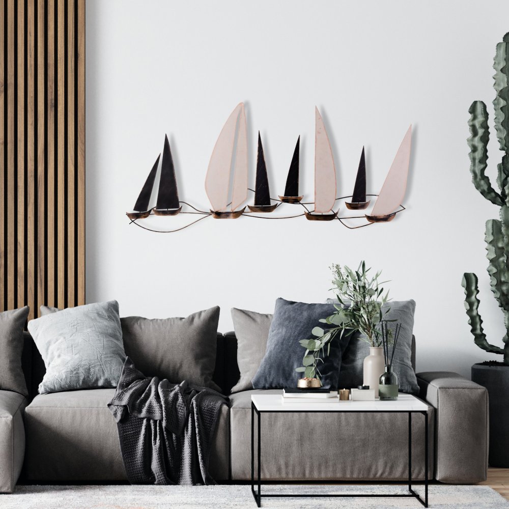 Dekoratívny kovový doplnok na stenu Ocean