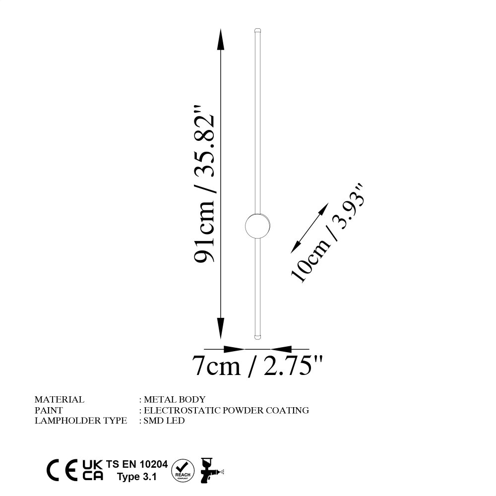 Nástěnná lampa Sword - 13484 (obrázek 4)