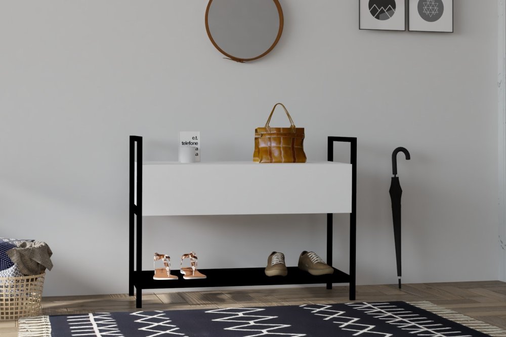 Skrinka na topánky / Botník Narden - White