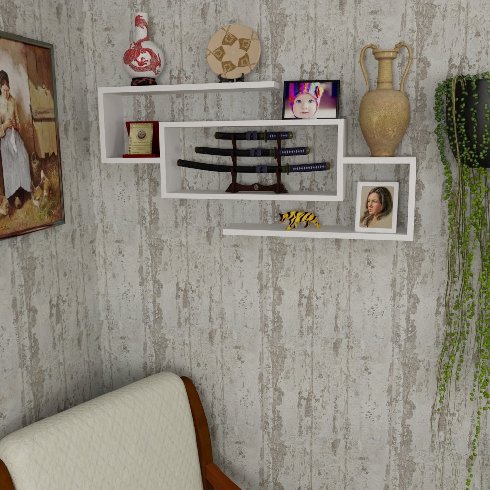 Nástenná polica Janison - White