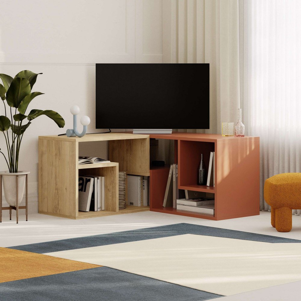 TV stolek Glis - Sapphire Oak, Cinnamon (obrázek 7)