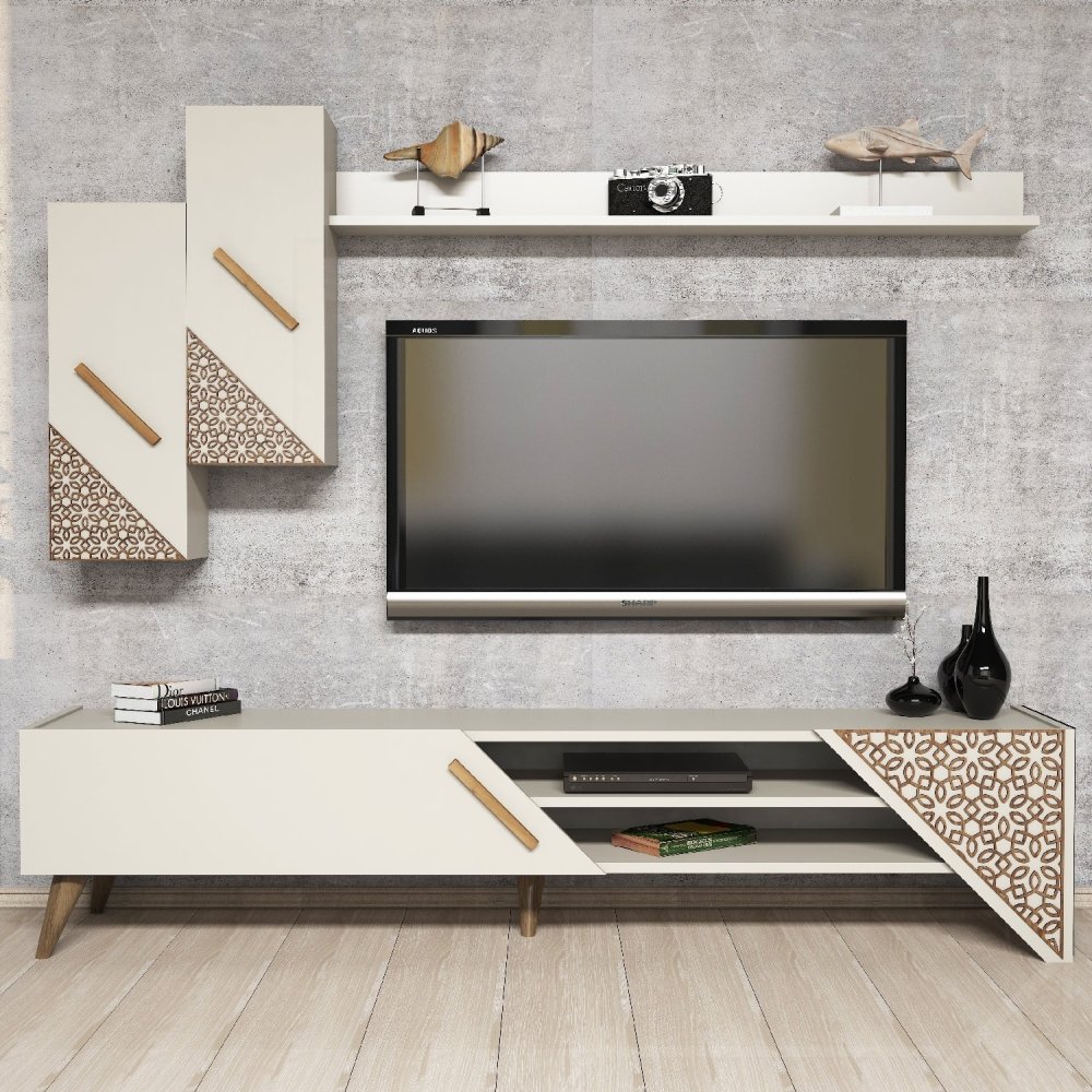 TV stěna / Sestava pod TV Beril - Cream (obrázek 4)