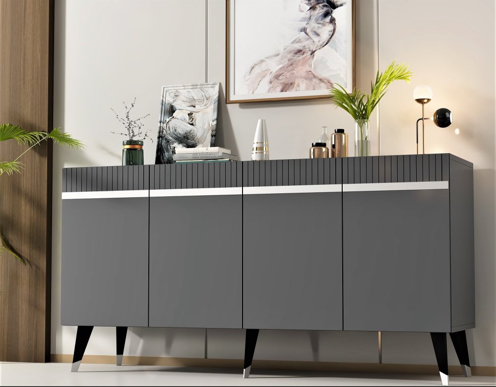 Konzolový stolek Defne - Anthracite, Silver (obrázek 9)