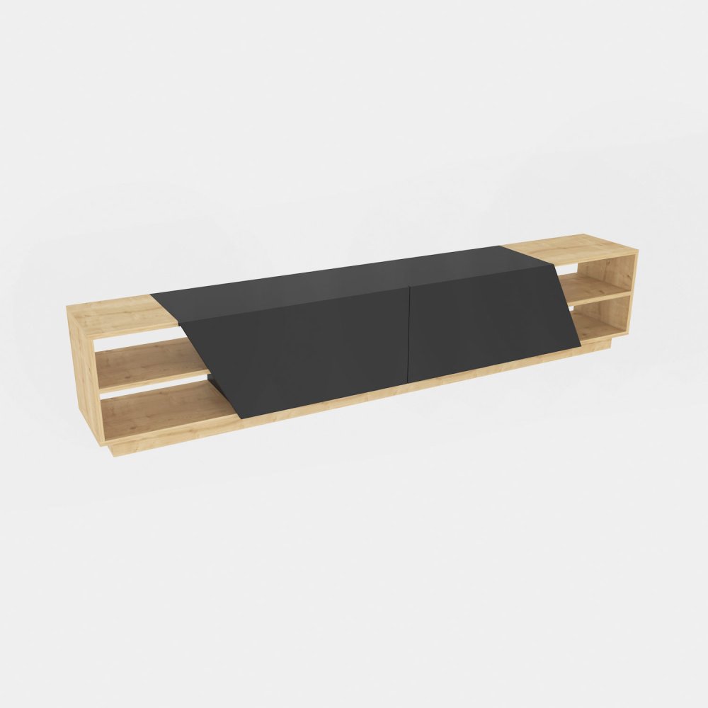 TV stolek Rhodes - Oak, Anthracite (obrázek 3)
