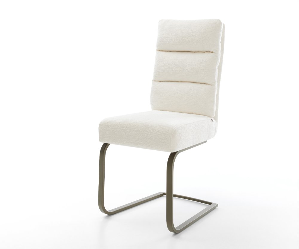 Konzolová jedálenská stolička Pela-Flex bouclé mäkký béžová konzolová