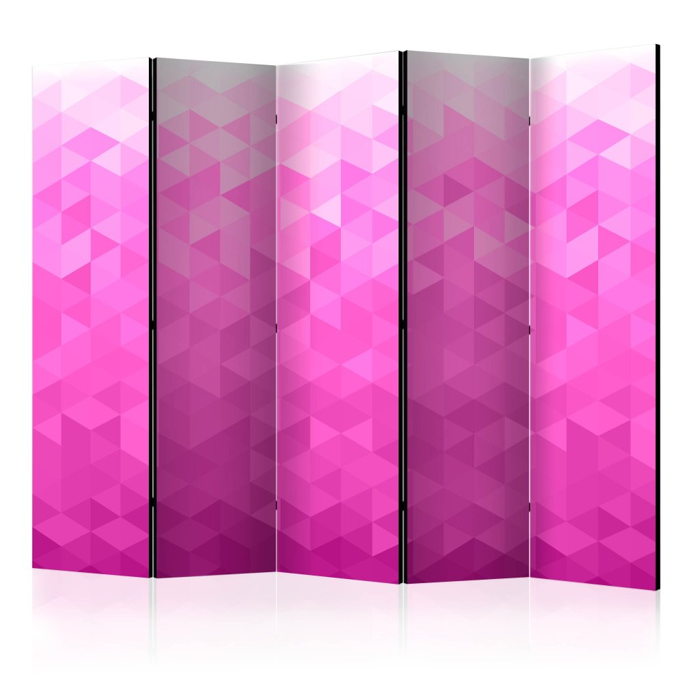 Paraván Pink pixel Dekorhome 225x172 cm (5-dílný),Paraván Pink pixel Dekorhome 225x172 cm (5-dílný)