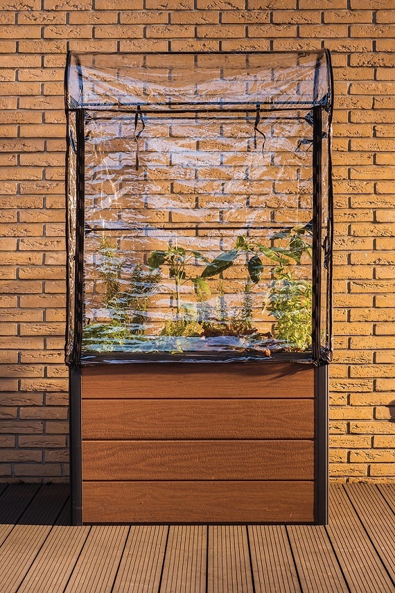 Vyvýšený záhon s pařeništěm 99x58x185 cm Keter Hnědá Obrázek