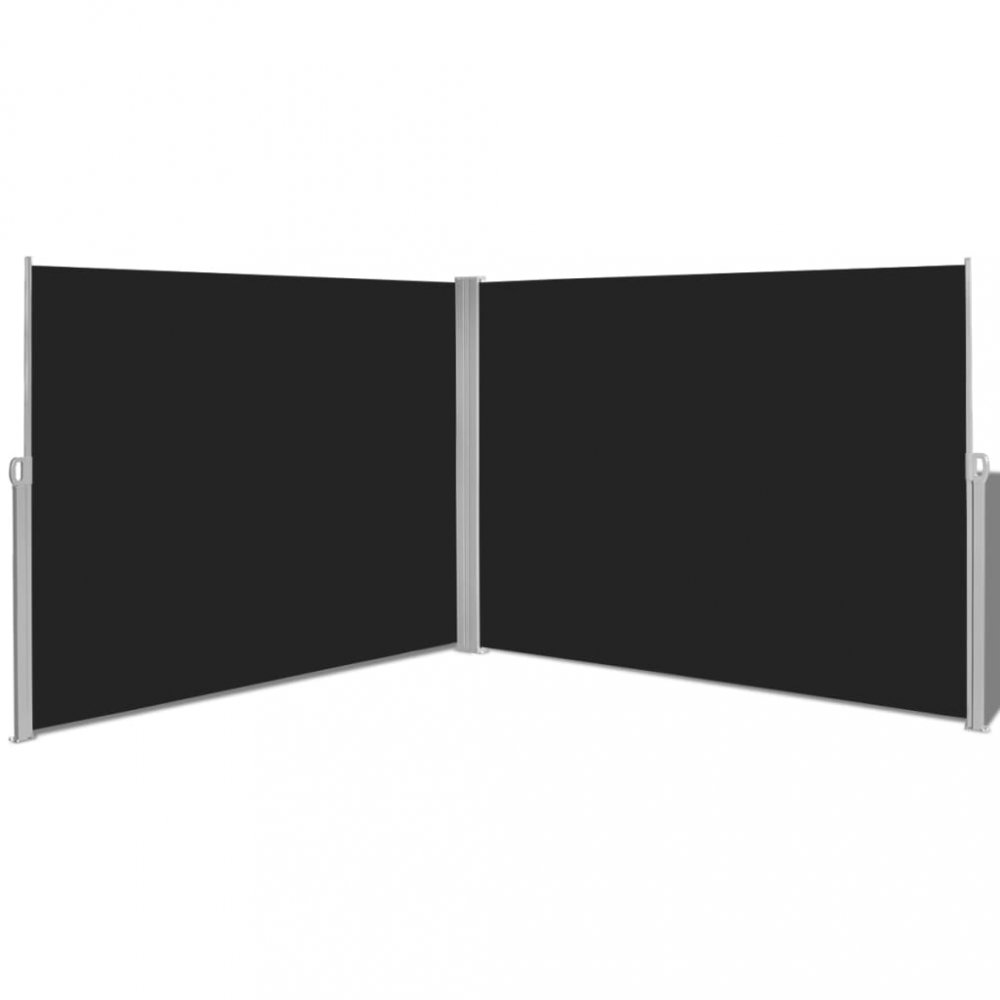 E-shop Zatahovací boční markýza 200x600 cm  Černá,Zatahovací boční markýza 200x600 cm  Černá