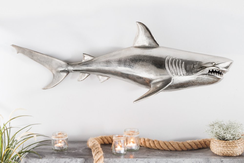 Nástěnná dekorace žralok DAKENTA Dekorhome Pravé