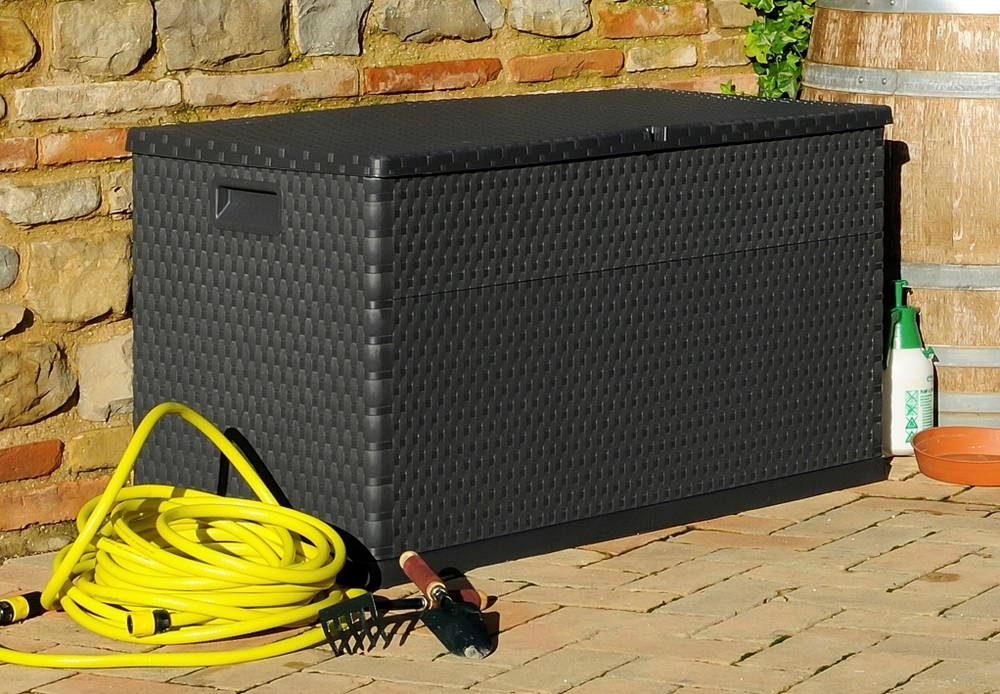 Záhradný úložný box RATTAN 420 l Toomax