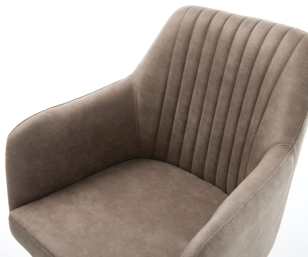 Jídelní židle Greg-Flex taupe vintage křížová podnož široká Obrázek