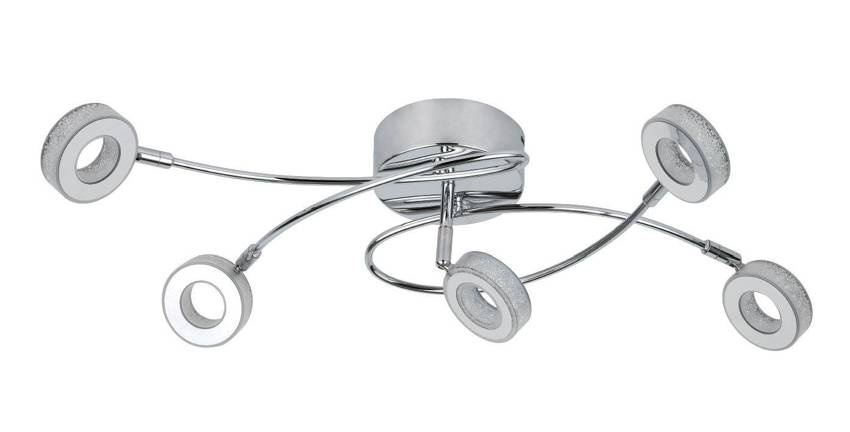 LED stropné svietidlo 5x5W VINOLA CHROME 3000K