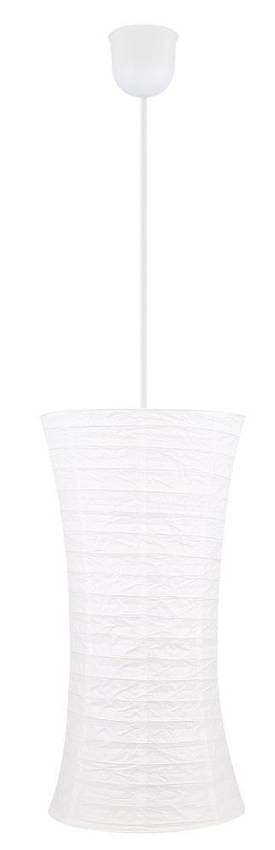 Závesná lampa z bieleho papiera, nastaviteľná, 60W E27 Tai