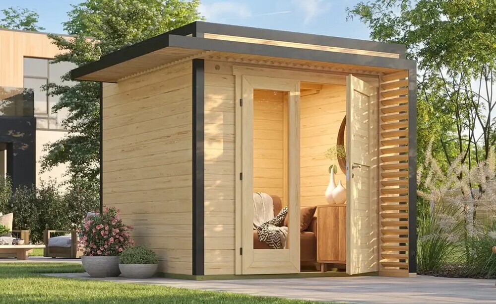 Luxusní dřevěný zahradní domek AMBERLEY (2,9x2,9m) Weka