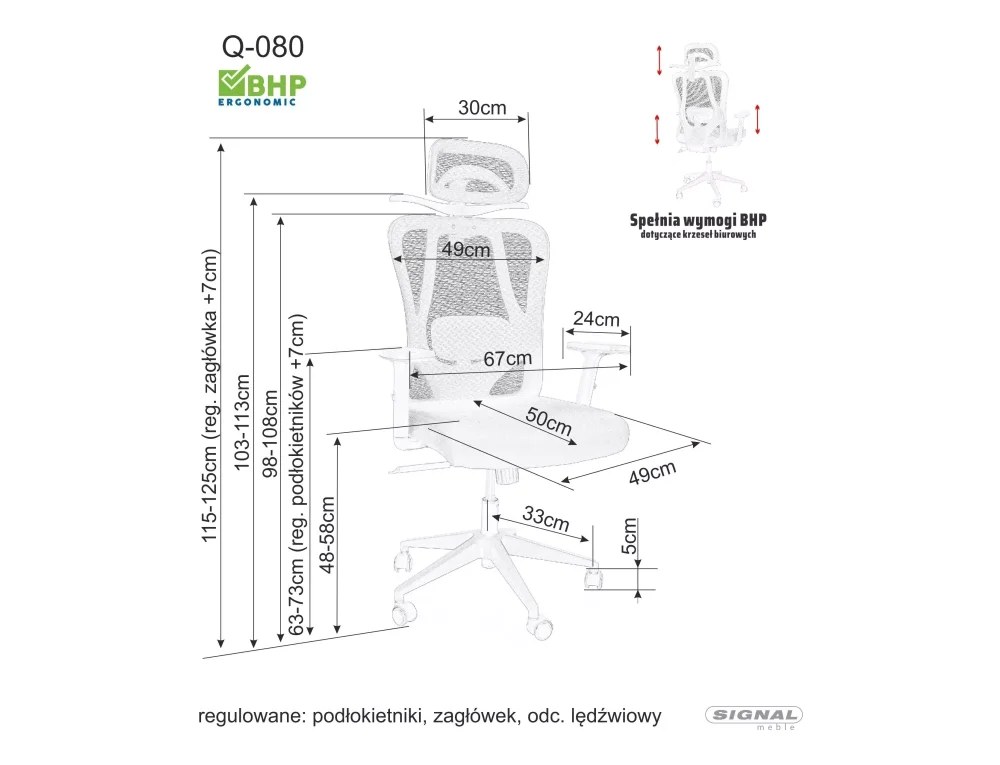 Otočné křeslo Q-080 (obrázek 8)