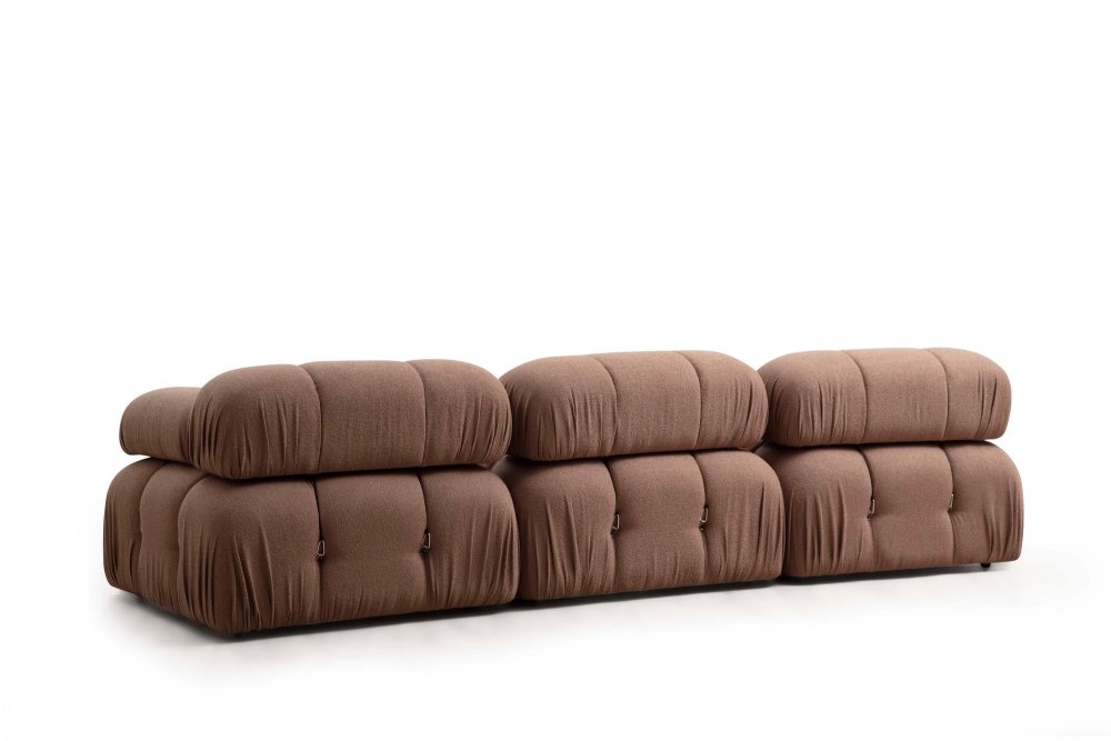 Křeslo / Jednomístná pohovka Bubble 1R - Brown Bouclette (obrázek 6)