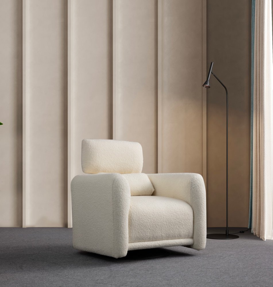 Kreslo ušiak Boston - White