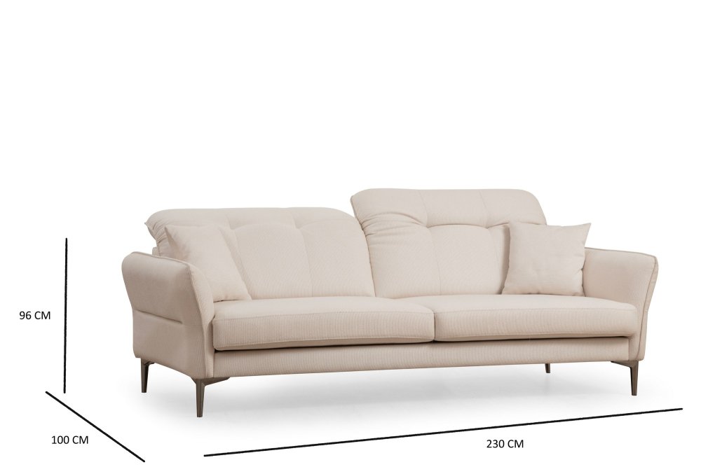 Trojmístná pohovka Costor White - 3 (obrázek 3)