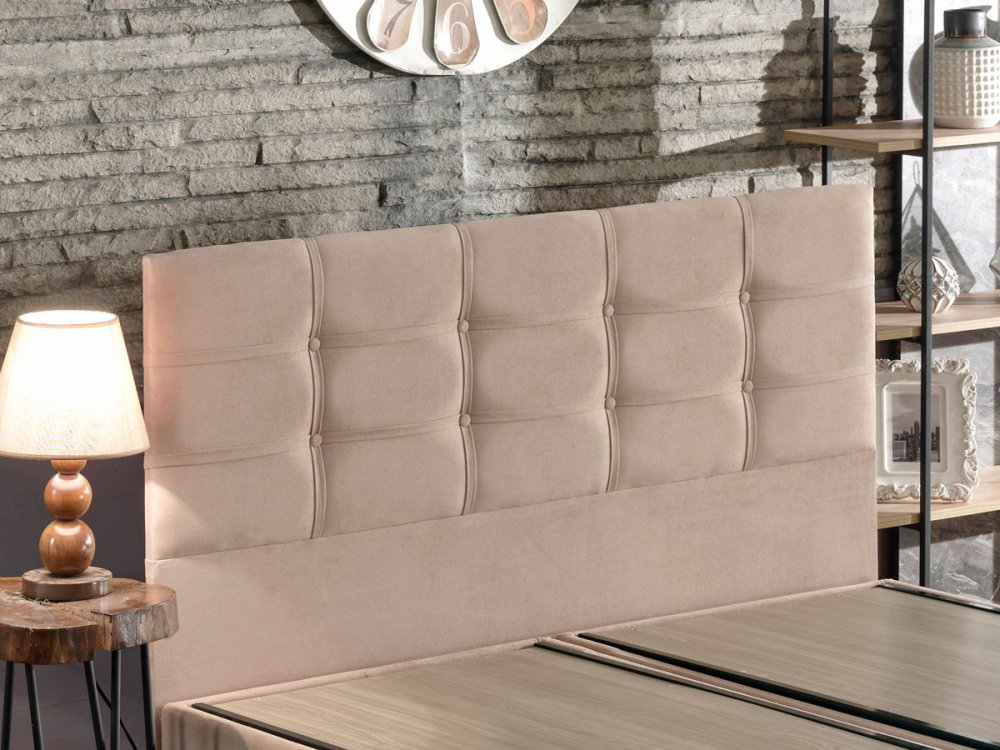 Rám dvoulůžkové postele s čelem Ela Double - Light Brown (180 x 200) (obrázek 7)