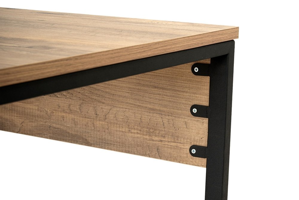 Písací stôl Twin Study Desk - Atlantic Pine, Black