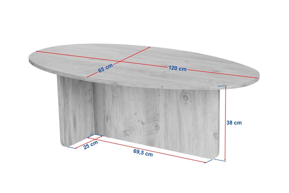 Konferenční stolek Orba - Walnut (obrázek 3)