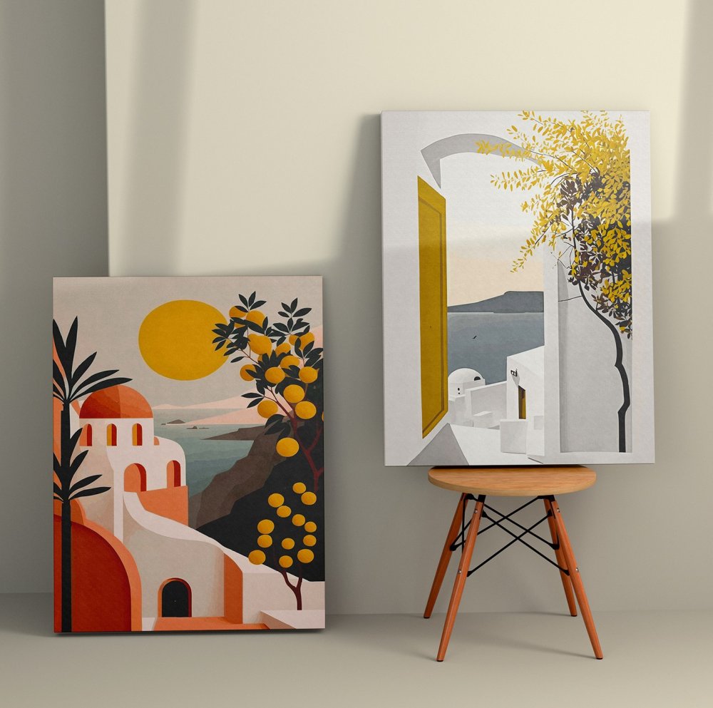 Dekoratívny obraz na plátne (2 kusy) 2KNV4328 - 50 x 70