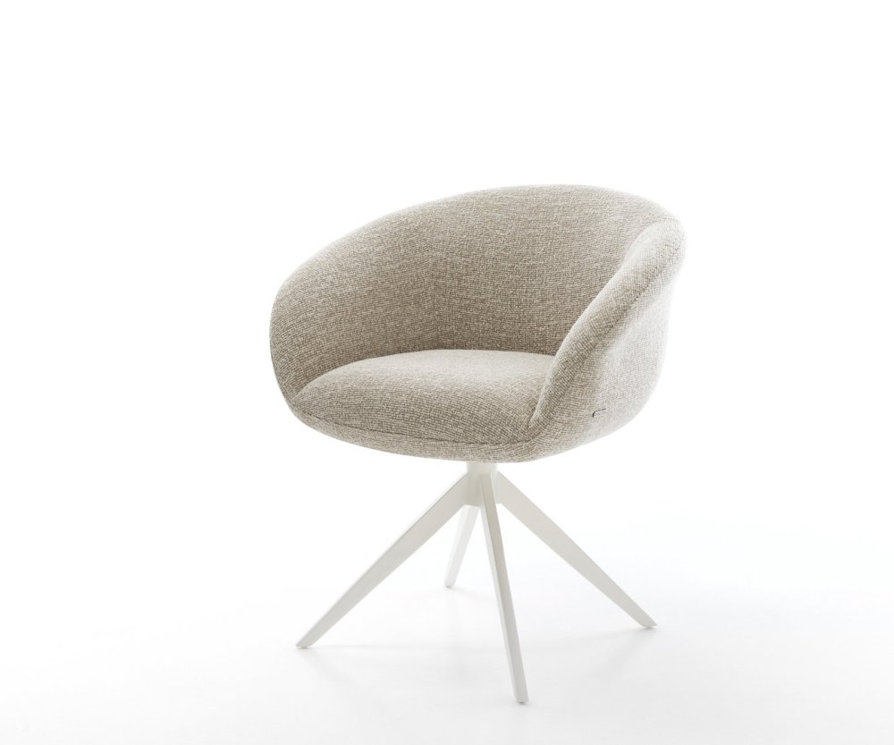 Jedálenská stolička Vinka-Flex s opierkami tkanina mäkká béžová