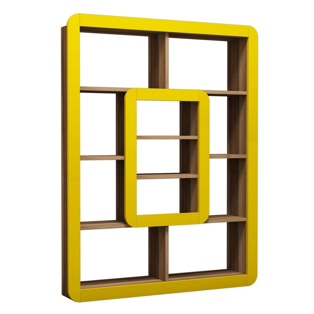 Knihovna Orkide - Walnut, Yellow (obrázek 2)