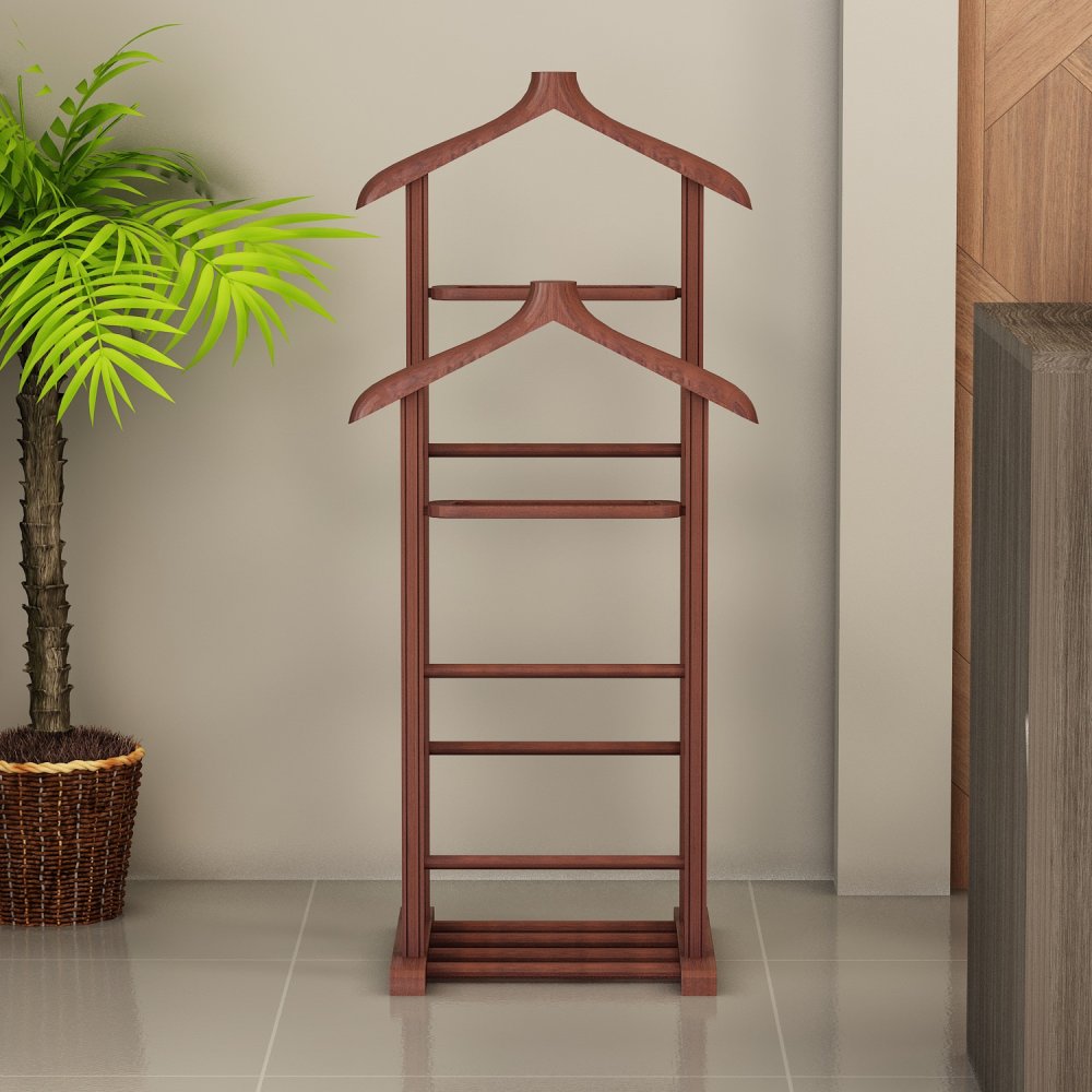 Valet Stand Beta Double - Walnut (obrázek 4)