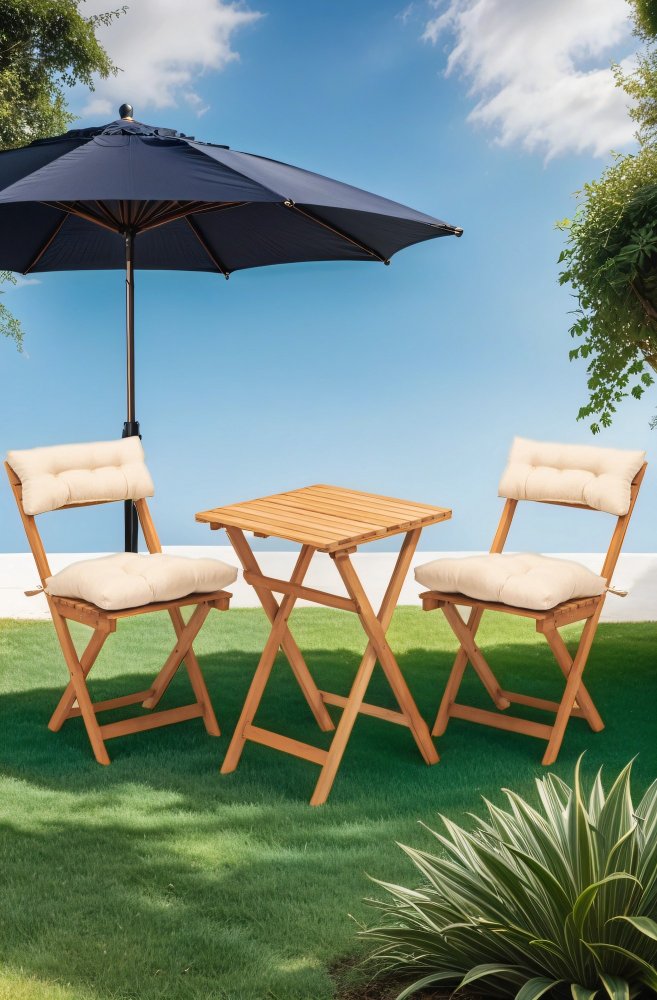 Garden Table & Chairs Set (3 Pieces) My001A