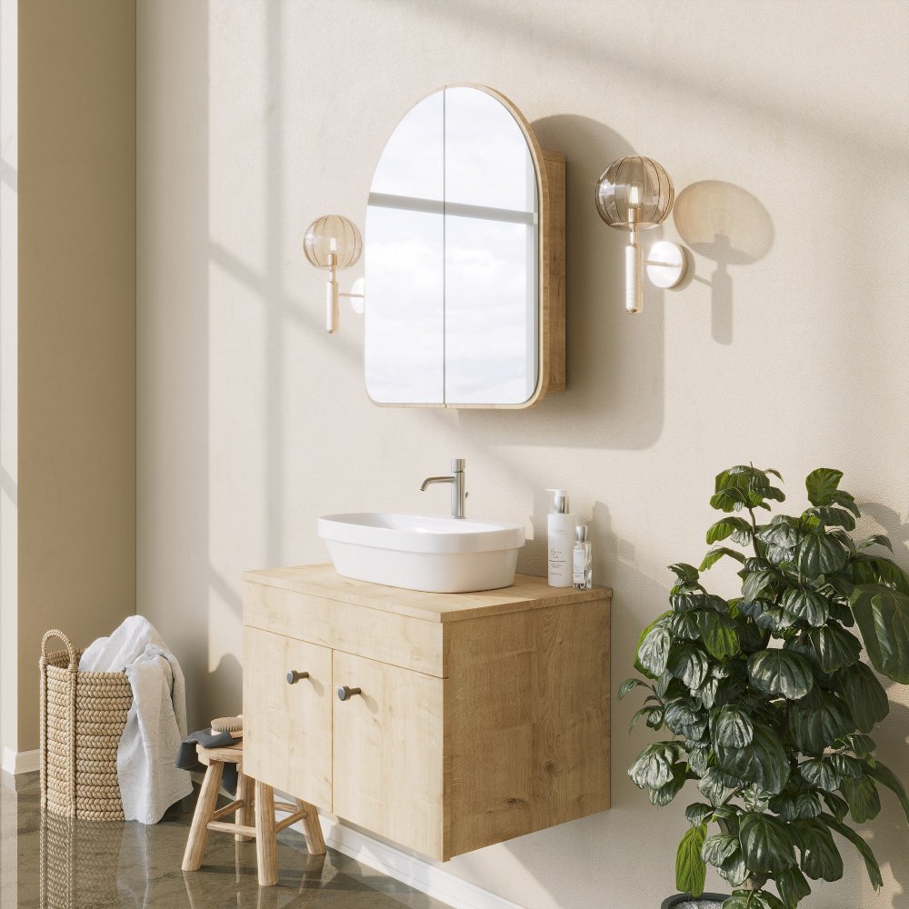 Koupelnová skříňka Hope Cabinet - Beige (obrázek 4)