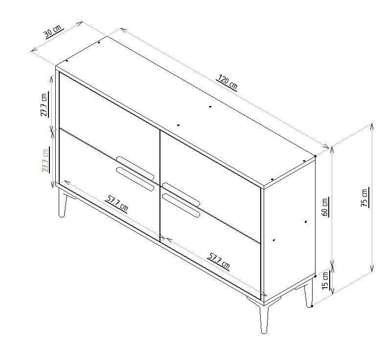TV stolek Ctn - Anthracite (obrázek 3)