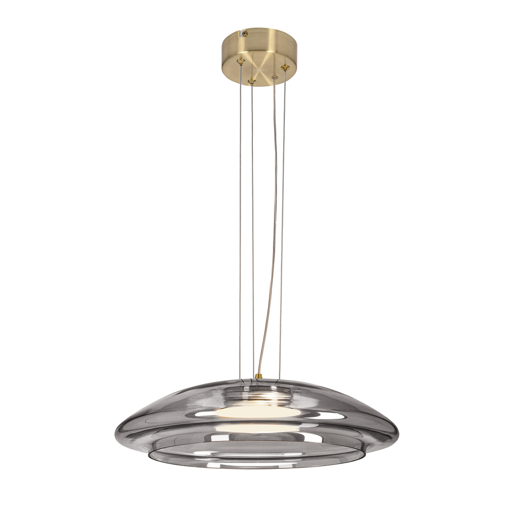 Lampa wisząca Ombre 42 szklana nad stół dymiony klosz GX53