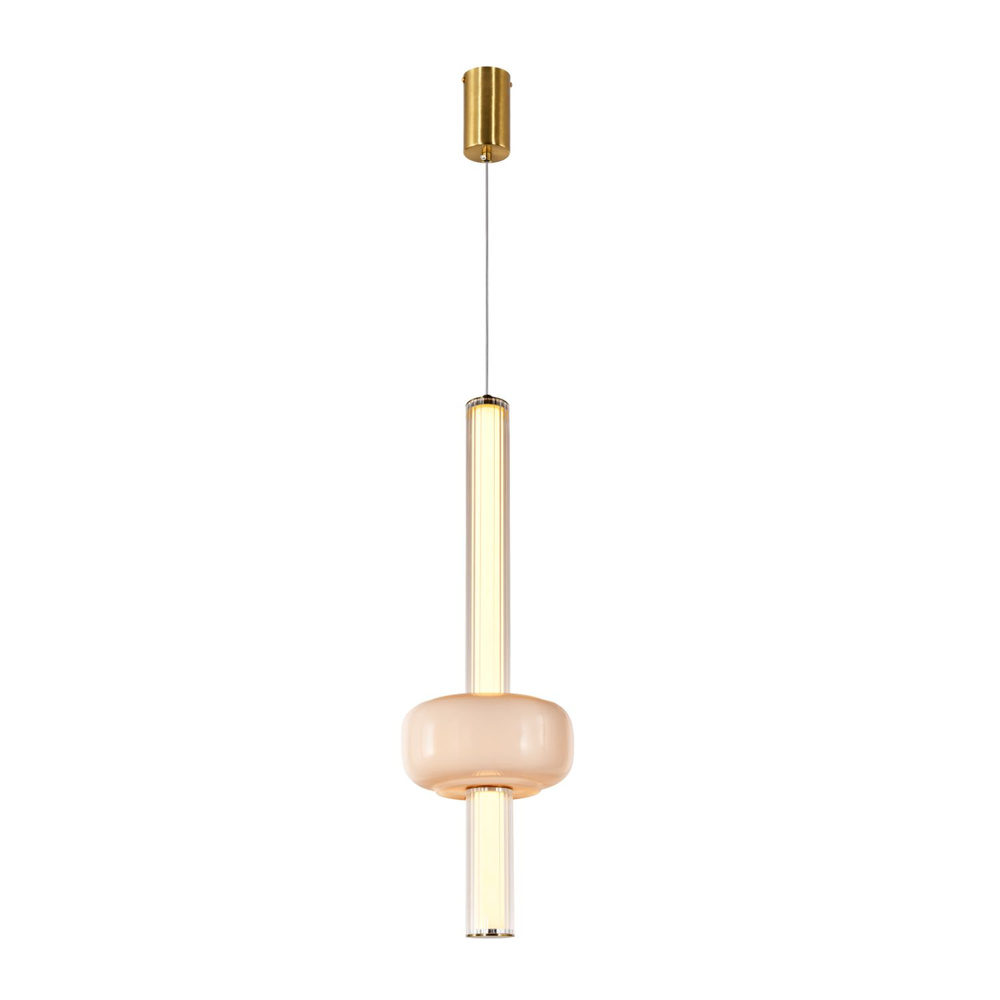PURAS D lampa wisząca 15W LED 3000K klosz bezbarwny+biały