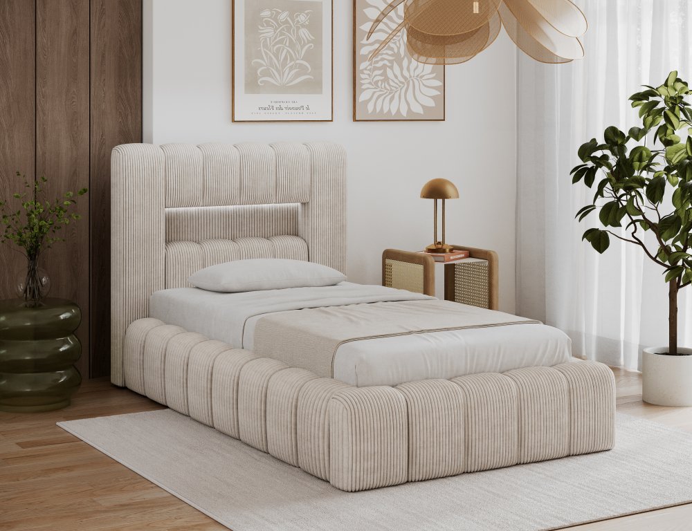 Postel Lamica 90x200 + Kovový rám/plynový píst/kontejner