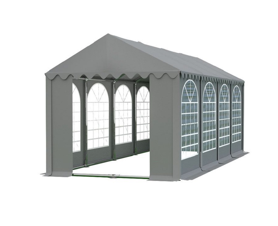 Zahradní párty stan 4x8m PROFI Šedá