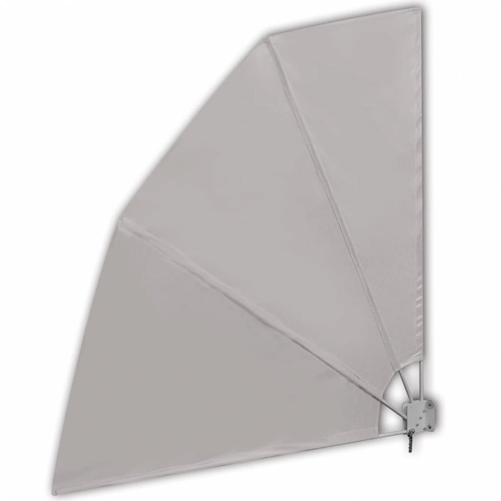 E-shop Skládací zástěna proti větru 210 x 210 cm Krémová,Skládací zástěna proti větru 210 x 210 cm Krémová
