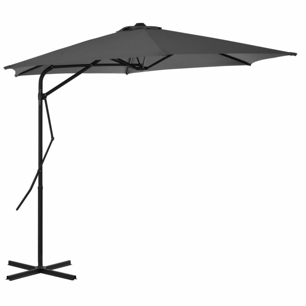 Záhradný slnečník s oceľovou tyčou Ø 300 cm