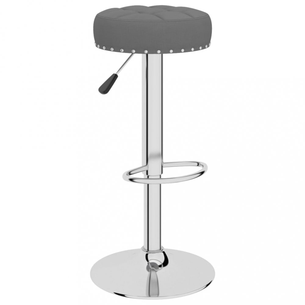 E-shop Barová židle látka / chrom  Tmavě šedá,Barová židle látka / chrom  Tmavě šedá