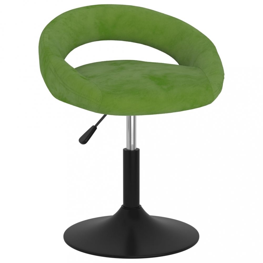 Barová židle samet / kov Dekorhome Světle zelená