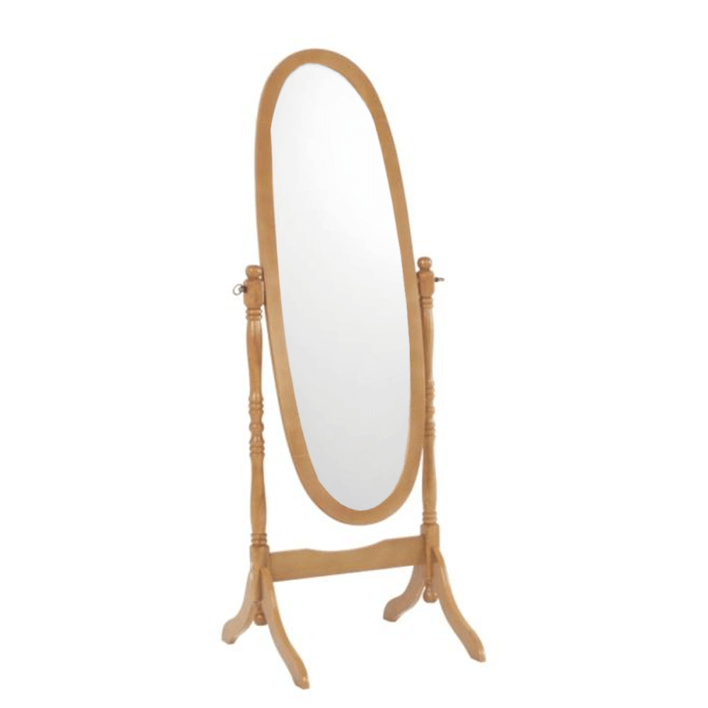 Levně Stojanové zrcadlo 20124 masivní dřevo Tempo Kondela Dub