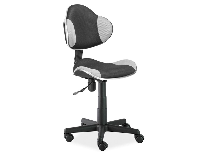 E-shop Študentská kancelárska stolička Q-G2 Signal Sivá / čierna
