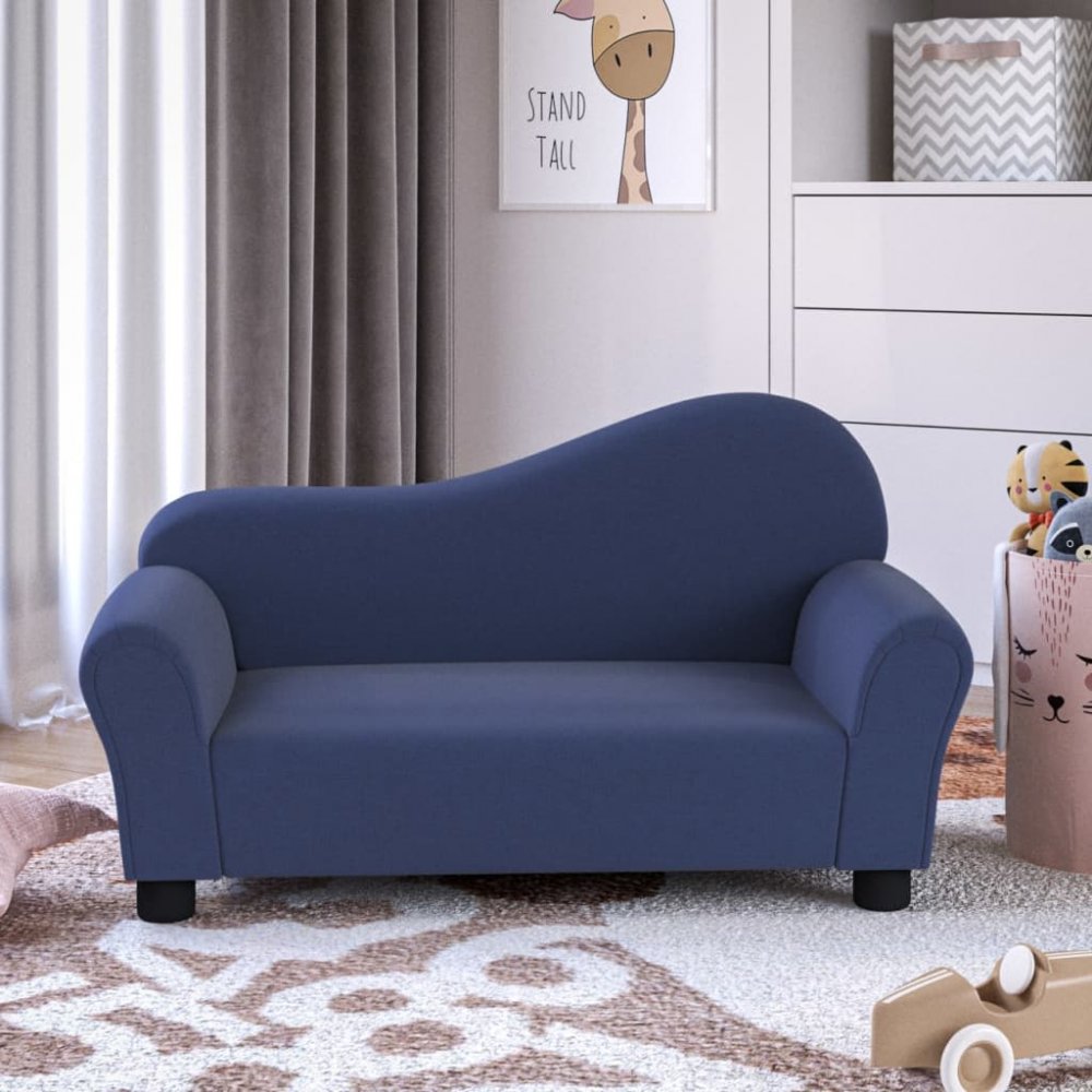 Dětská pohovka textil Dekorhome Modrá