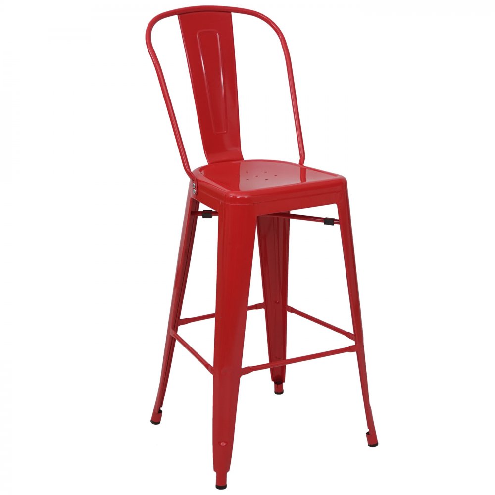 E-shop Barová stolička HWC-A73 Červená